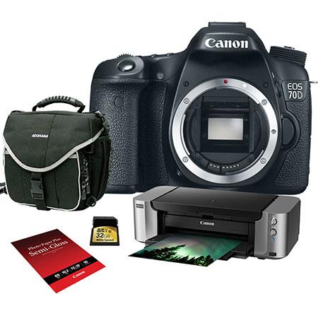 detekterbare industri Barber Live Again: Canon EOS 70D with PIXMA Pro-100 Photo Printer, and more  Accessories ($799, Adorama)